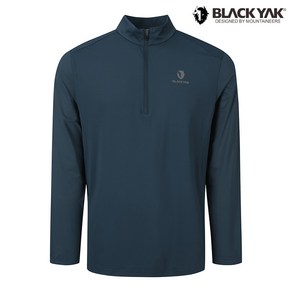 블랙야크 [ BLACK YAK ] 초냉감 원사의 시원함을 느낄 수 있는 여름용 집업 긴팔티 남성 아이스프레쉬 집업 긴팔티 TE ZTMU