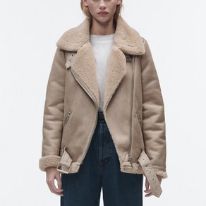 ZARA 에코 스웨이드 더블 페이스드 무스탕 점퍼 Z1121