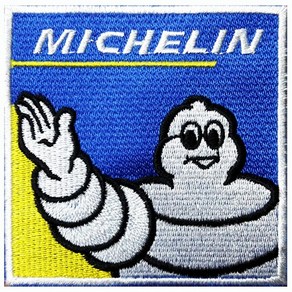 와펜 D740 - MICHELIN_사각 마크 패치 와펜