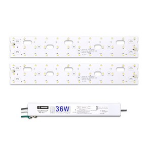 케빈라이팅 국산 삼성칩 조명 거실등 리폼 LED 모듈 주방욕실등 36W 418x70mm(2장), 삼성 LED 칩, 최고급형5700K(은은한하얀빛)