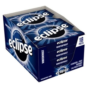 ECLIPSE Wintefost Suga Fee Chewing Gum Bulk Pack 18 Pie ECLIPSE Wintefost 무설탕 츄잉껌 대량팩 18개(8팩, 1개