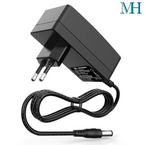 [명호전자] 아답터 100~240V / 12V 2A [내경2.1~2.5mm/외경5.5mm] 전원 코드 일체형 [박스포장], 1개