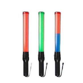 충전식경광봉 휴대용 LED 안전등 유도봉 지시봉 신호, 1개, 레드 충전형 26cm