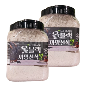 일일곡식 올블랙 까망선식 빅, 1.2kg, 2개