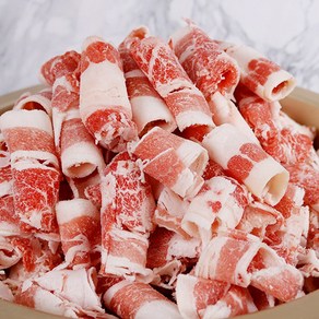 [1+1] 우삼겹 돌돌이 총 2kg 냉동 대용량 샤브샤브 구이용, 2개, 1kg