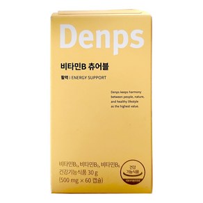 덴프스 비타민B 츄어블 500mg x 60캡슐 1박스, 60정, 1개