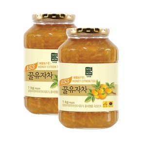 녹차원 꿀유자차 1kg 2개세트, 2개, 1개입