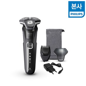 [본사] 필립스 NEW 2024 SkinIQ 5000 시리즈 전기면도기 S5898/18, 딥 블랙