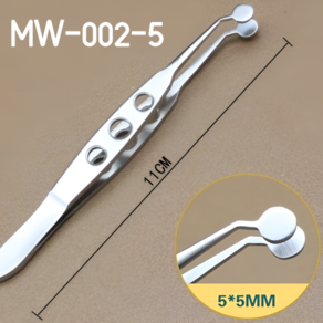 마이봄샘 의료용 핀셋 포셉 안과 눈기름샘 청소, MW-002-5, 1개