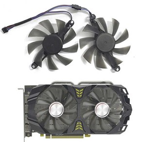 AMD AFOX Radeon RX 580 2048SP 용 GPU 쿨러 그래픽 카드 팬 GTX1070ti GAMING VGA 교체용 85mm 6600M 2 개세트, 01 2 FAN, 2 FAN