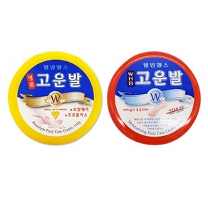 웰빙헬스 명품 고운발 풋크림 110g + WHB 고운발 100g 세트