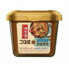 그대로끓여먹는바지락꽃게된장찌개양념450G, 450g, 3개