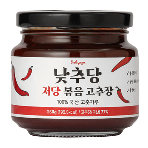 델리스푼 낮추당 저당 만능 고추장, 1개, 250g