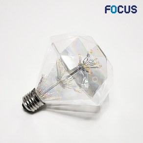 포커스 LED 에디슨 눈꽃 D95 2W, 전구색, 1개