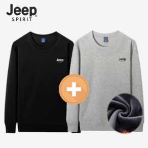 JEEP SPIRIT 지프 남자 여자 기모 맨투맨 오버핏 긴팔 티셔츠 트레이닝 츄리닝