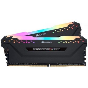 Cosai 벤전스 RGB 프로 64GB (2x32GB) DDR4 3600 (PC4-28800) C18 데스크톱 메모리 블랙 (CMW64GX4M2D3600C18), 2개