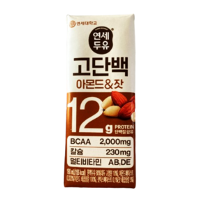 연세두유 아몬드 잣 고단백 두유 24팩 -인증, 24개, 190ml