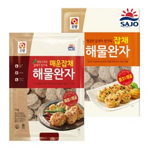 사조오양 매운잡채해물완자1kg +잡채해물완자1kg