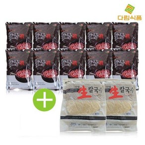 [기타]다림죽 팥칼국수 10인분세트 팥물 500g x10 + 생면 2kg, 1세트