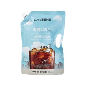 카페베네 아메리카노 1000ml 1L 대용량 액상 파우치 아이스 커피 스피드마트, 1개