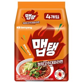 맵탱 청양고추대파라면 110g, 4개