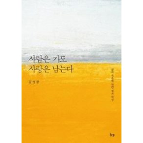 사람은 가도 사랑은 남는다:삶과 죽음에 관한 설교 묵상