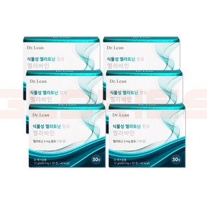 닥터린 멜라토닌 멜라바인 2mg 함유 식물성 메라토닌 맬라토닌 6상자 알약케이스증정, 30정, 6개