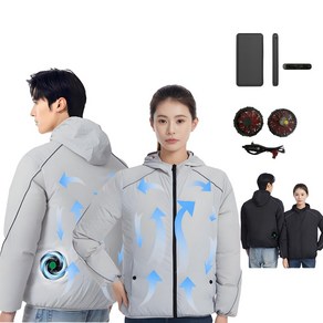 KC인증 쿨링 자켓 선풍기조끼 냉풍조끼 근무복 아이스 선풍기옷 여름작업복 남녀공용 낚시 등산 실외 자외선 차단 냉각옷