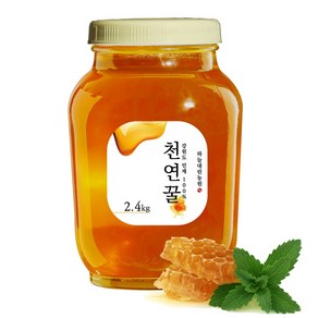 국산꿀 강원도 천연벌꿀 아카시아꿀 2.4kg, 1개