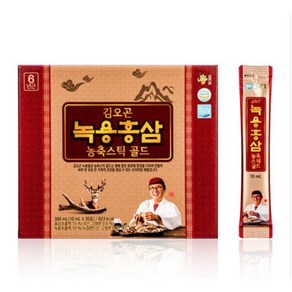 [김오곤] 녹용홍삼농축스틱골드 30포 x 4박스, 300ml, 4개