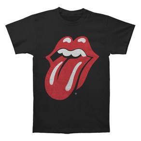 ROCKPANDA The Rolling Stones Packaged Classic Tongue Black 반팔티