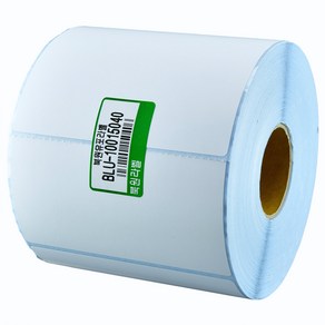 유포지 100X150mm 지관40mm 방수 롤라벨 스티커 BLU-10015040