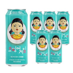 넷플릭스 오징어게임 에너지음료 그린멜론, 6개, 500ml