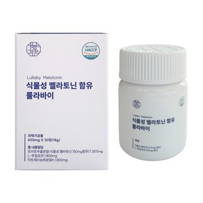 함량의꿈 룰라바이 식물성 멜라토닌 5mg, 1개, 30정