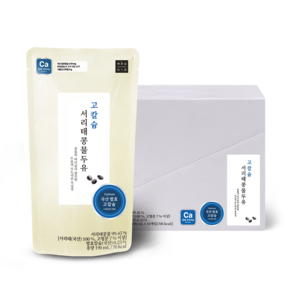 [프로퍼마켓] 고칼슘 서리태 콩물두유 무설탕 검은콩 두유 후유아, 10개, 190ml