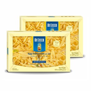 De Cecco Egg Fettuccine 에그 페투치네 파스타 250g x2팩, 1개