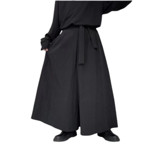 2022 Men Hakama 하라주쿠 기모노 사무라이 바지 남성 캐주얼 와이드 팬츠 중국 스타일 Hanfu Tang Trousers 검도 유니폼