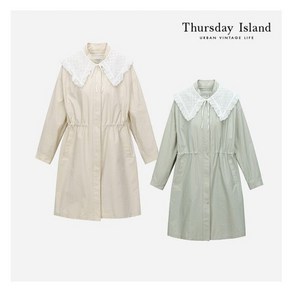 써스데이아일랜드 Thusday Island 레이스 카라 롱 점퍼(T226MJP531W) 276048