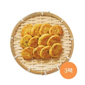 닭가슴살 두부전 3팩 맛있는 저염 냉동 요리, 3개, 500g