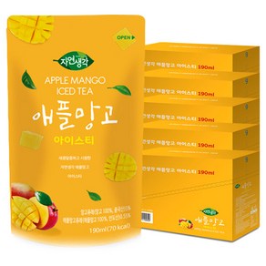 자연생각 애플망고 아이스티, 190ml, 50개