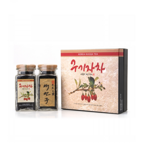 인산가 (주)인산가 정품 구기자차 (120g) 1병/2병(1세트)+홍삼애초코크런치(49g) 청주에 찌고 말리기를 아홉 번 한 활력을 주는 수제 구기자차/ 인산죽염, 1세트