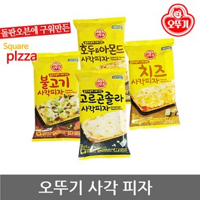 오뚜기 냉동피자 불고기 고르곤졸라 치즈 사각피자, 96g, 1개