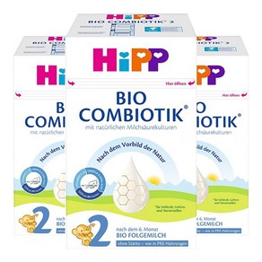 힙 콤비오틱 분유 2단계 무전분, 3개, 600g