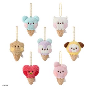 BT21 minini 아이스크림 인형키링 백참 가방고리 가방걸이 키링