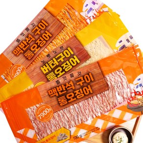 더주 한마리오징어 100g 3종세트 (맥반석+땅콩버터+매콤핫), 1개