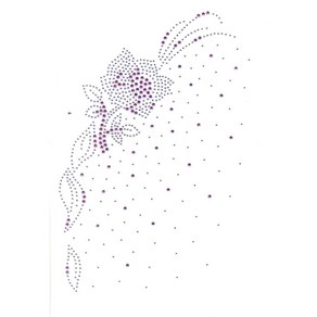 핫픽스 모티브 의류리폼 옷리폼 스톤 큐빅 부자재 의류DIY - ﻿핑크장미2, 1개