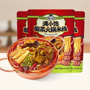 mixian 미쌘 중국 쌀국수 쏸차이훠궈미쌘 만쇼보우 279g, 1개