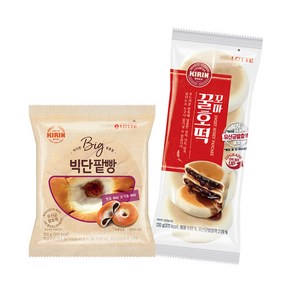 롯데제과 기린 빵 빅단팥빵X10개+꼬마꿀호떡X10개, 105g, 20개