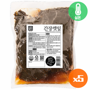 한성 대용량 간장깻잎1kg (실온), 5개, 1kg