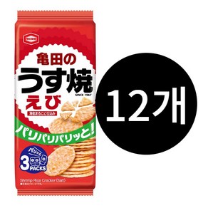 카메다 우스야키 에비 새우맛 스낵, 12개, 70g